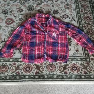 Supersoft Victoria's Secret plaid pajama top